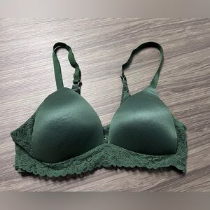 Aerie Green Real Sunnie Wireless Bras Size 34B